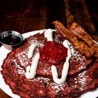 Red Velvet Pancakes
 · Brunch Specials. Strawberry compote | cream cheese icing
Whipped cream | vermont maple syrup...