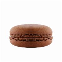 Chocolate Macaron · Valrhona 64% chocolate ganache filling