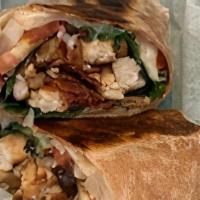 Honey Mustard Wrap · Grilled chicken, bacon, provolone, lettuce, tomatoes, onions and honey mustard in a wheat wr...