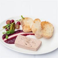 Chicken Liver Pate · red wine mustard, cornishons, pearl onions, baguette croutons