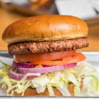 Veggie Burger · Gluten free available. Vegan option. Dairy free. Vegetarian. Served with only lettuce, tomat...