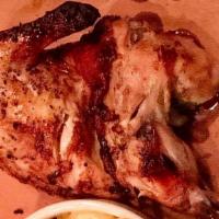 Half Chicken · HALF ROTISSERIE CHICKEN (NO SIDES)
NO SUBSTITUTIONS FOR DARK/WHITE MEAT