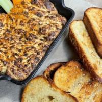 Crab Dip · Steamy hot goodness! Made with real lump blue crab meat, blend of cheeses & spices, served w...