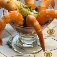 Shrimp Cocktail · Simple + Delicious + Timeless!. Colossal Shrimp Served With Fresh Made Cocktail Sauce