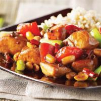 Kung Pao Chicken · Comes with steamed rice.