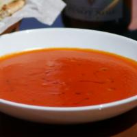 Tandoori Red Bell Pepper Tomato Soup · Fresh tandoori roasted red bell peppers tomato garlic onion