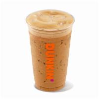 Iced Cappuccino · Our Iced Cappuccino is brewed with freshly ground espresso beans and then blended with milk ...