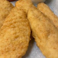 5 Piece Chicken Fingers · Plain, mild, medium, hot, Bbq, or lemon pepper. Served with hot sauce, ranch or blue cheese.