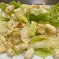 Caesar Salad · Includes romaine, lettuce, croutons, parmesan cheese dressing on the side
