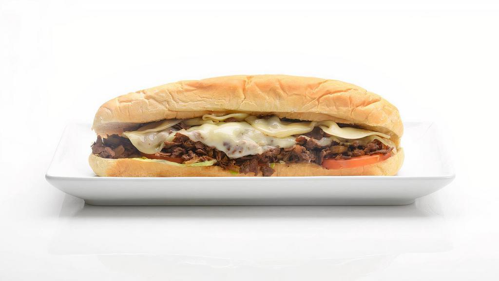 Steak & Cheese · Lettuce,tomato,mayo,grilled onion and provolone cheese. *Hot Subs.