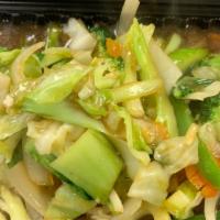 Buddhas Delight · Tir fried baby bok choy, onions, cabbage, carrots, bell peppers, shitake mushrooms, ginger, ...