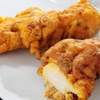 Chicken Pakora · Chicken fritters delicately battered in seasoned chickpeas flour and fried