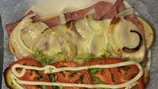 Ham & Cheese · With lettuce, tomato, mayo & Onion.