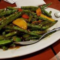 String Bean Szechuan Style · Hot and Spicy.