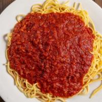 Spaghetti With Marinara Sauce · Spaghetti tossed in homemade marinara sauce.