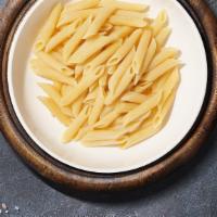 Custom Penne · Fresh penne pasta cooked with your choice of sauce and toppings!