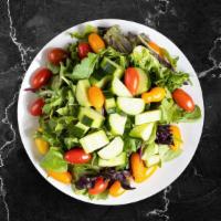 On The House Salad  · (Vegetarian) Romaine lettuce, cherry tomatoes, carrots, and onions dressed tossed with lemon...