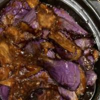 Eggplants In Garlic Sauce · Hot and spicy.