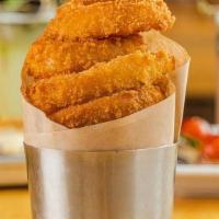 Dgc Onion Rings · Housemade. Served with Ranch