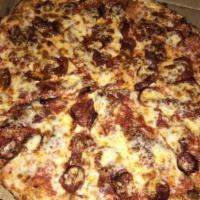 Pepperoni Blast Pizza · Most popular. Triple pepperoni and extra cheese.