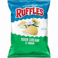 Ruffles Sour Cream & Onion Flavored Potato Chips · 8.5 Oz