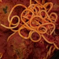 Spaghetti & Grandma'S Meatballs (Whole) · Traditional Sunday gravy.