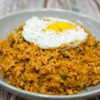Kimchi Fried Rice · Fried rice with kimchi, and spam.