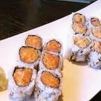 Lunch Maki Combo · With House Salad , Soda , Tuna Roll ,Salmon Roll , & California