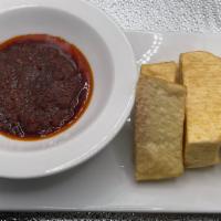 Fried Yam & Sauce · Fried yam is a deep-fried yam recipe that can be eaten with a wide range of Nigerian stews a...