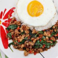 Thai Basil & Egg · Traditional stir-fry basil.