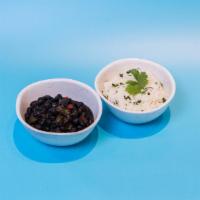 Cilantro Rice & Black Beans* · jasmine rice, cilantro and sofrito black beans