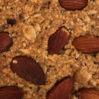 Farmer'S Energy Bar · Oats, peanuts, organic chia seeds, coconut, dates, raisins, walnut, almonds.