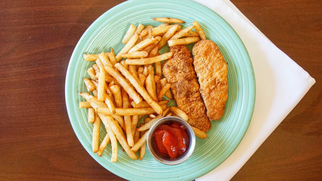 Kid'S #8 · Chicken fingers with french fries.