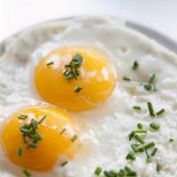 2 Eggs · Choose Egg Preparation: Sunny Side Up, Hardboiled, Over Easy, Over Medium, Over Hard