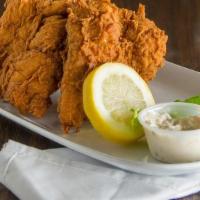 Fish Platter · Hand-breaded fish in Lefty's Fish and Chicken Breeder or fire-grilled of hickory wood.