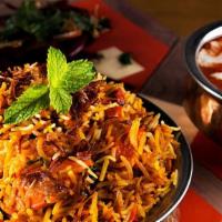 Hyderabadi Chicken Dum Biryani · Hyderabadi dum biryani, is a style of biryani from Hyderabad, India made with basmati rice a...