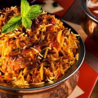 Chef Special Chicken Biryani · Special biryani, is a style of biryani from Hyderabad, India made with basmati rice and bone...
