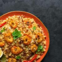 Shrimp Biryani · Shrimp biryani is a spicy and delicate, full-flavored meal, made with fragrant basmati rice ...