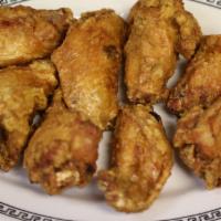 Fried Chicken Wing · Eight pieces.
