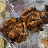 Super Bowl Platter · Best deal! 2 whole chickens 4 large sides of your choice.
