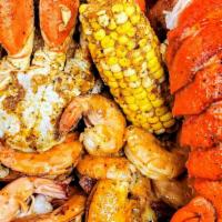 Mother'S Day Special Promo Combo A · 2 lb Snow Crab Legs, 1 lb Shrimp ( Headless), 2 pc Lobster Tails, 1  lb Sausage, 10 Potatoes...