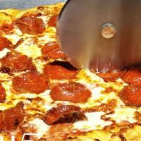 Pepperoni Pizza · Pizza Sauce - Mozzarella - Pepperoni