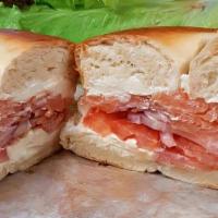 Bagels With Lox & Cream Cheese · Plain, sesame or everything.