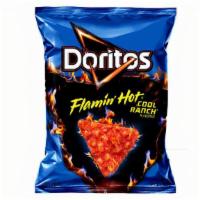 Doritos Flamin' Hot Cool Ranch - 1.75Oz · An all-new mash-up that combines the classic Cool Ranch flavor fans love with a spicy, bold ...