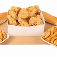 15 Pc. Fried Chicken Family Order · Served with French Fries and Bread.