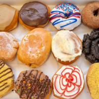 Classic & Fancy Dozen · 6 classic donuts & 6 fancy donuts.