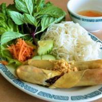 Deluxe Pork Egg Rolls (2) · Gluten-free. Chả Giò. Tasty Vietnamese eggs rolls that you wrap up in lettuce with carrots, ...