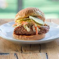 Fried Chicken · BB Sauce, Cole Slaw, Pickles