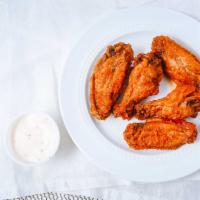 Buffalo Wings · Served with ranch or bleu cheese dressing.