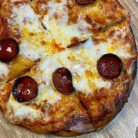 Kids Pizza Kit · make your own pizza! sauce, cheese, pepperoni